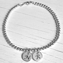 Sterling Silver Beaded Bracelet