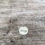round name necklace sterling silver